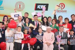 В рамках V республиканского конкурса «Караван доброты» чествовали отважных и милосердных казахстанцев.